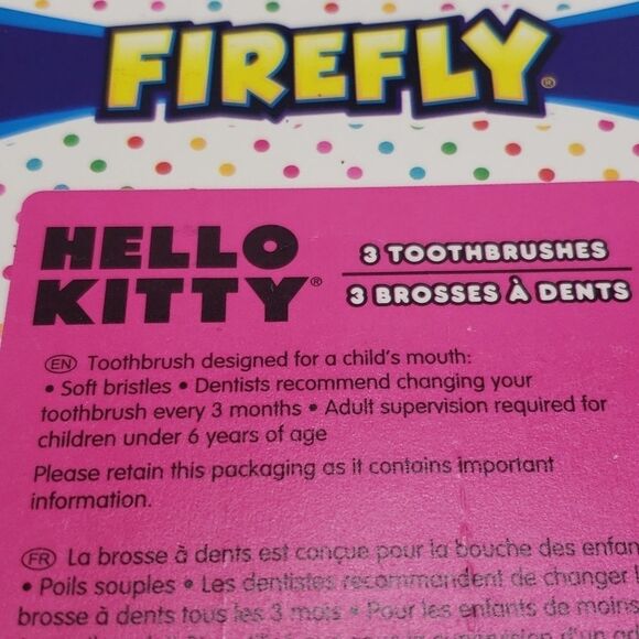 Hello Kitty toothbrush 3 pack - Picture 5 of 5